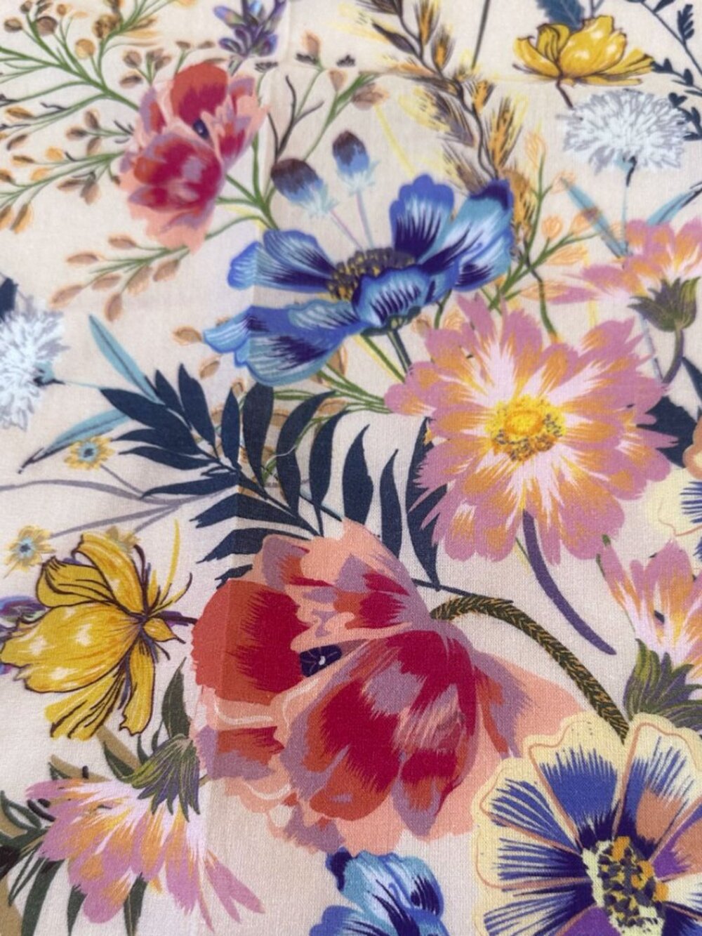 Vtg Echo NY Bloomingdales Floral Cotton Square Scarf Pink Hair Bandana Neck Wrap - Picture 5 of 8